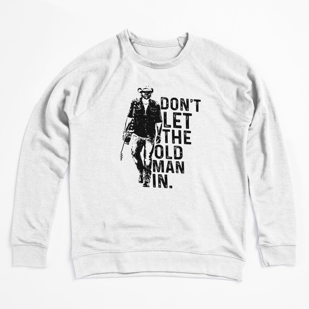 Man In Vintage Walking With A Guitar Shirt