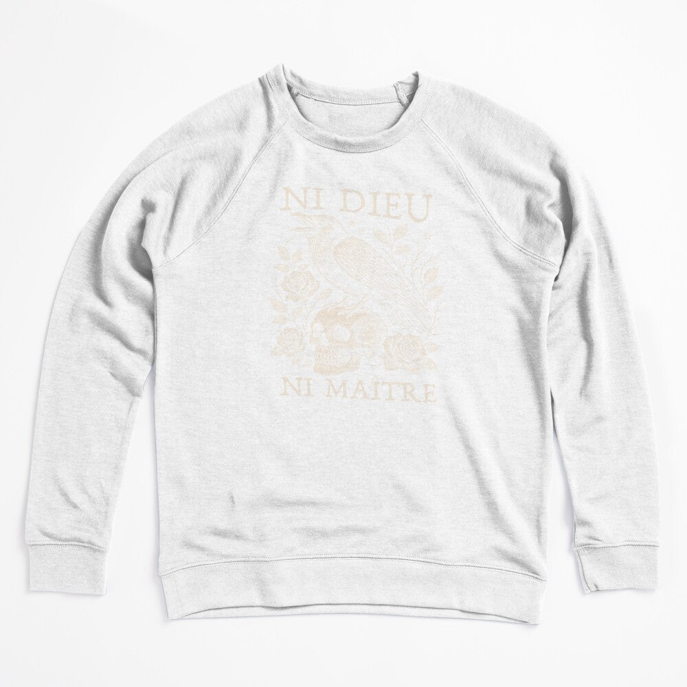 Ni Dieu Ni Maître - Floral Crow Skull Shirt