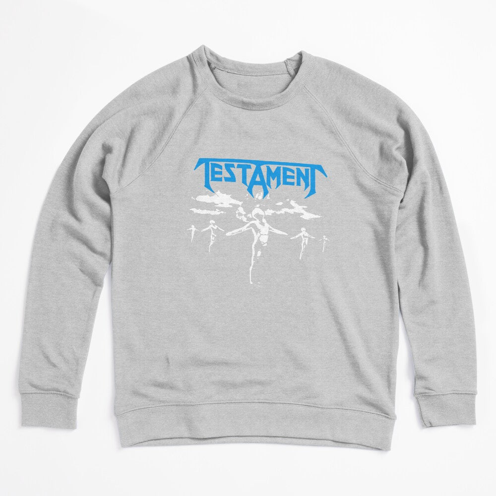 Blue Typography With Silhouette Style Speed Metal Band Shirt
