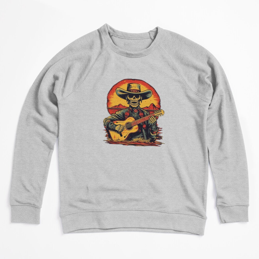 Western Skeleton Cowboy Playing Guitar Shirt