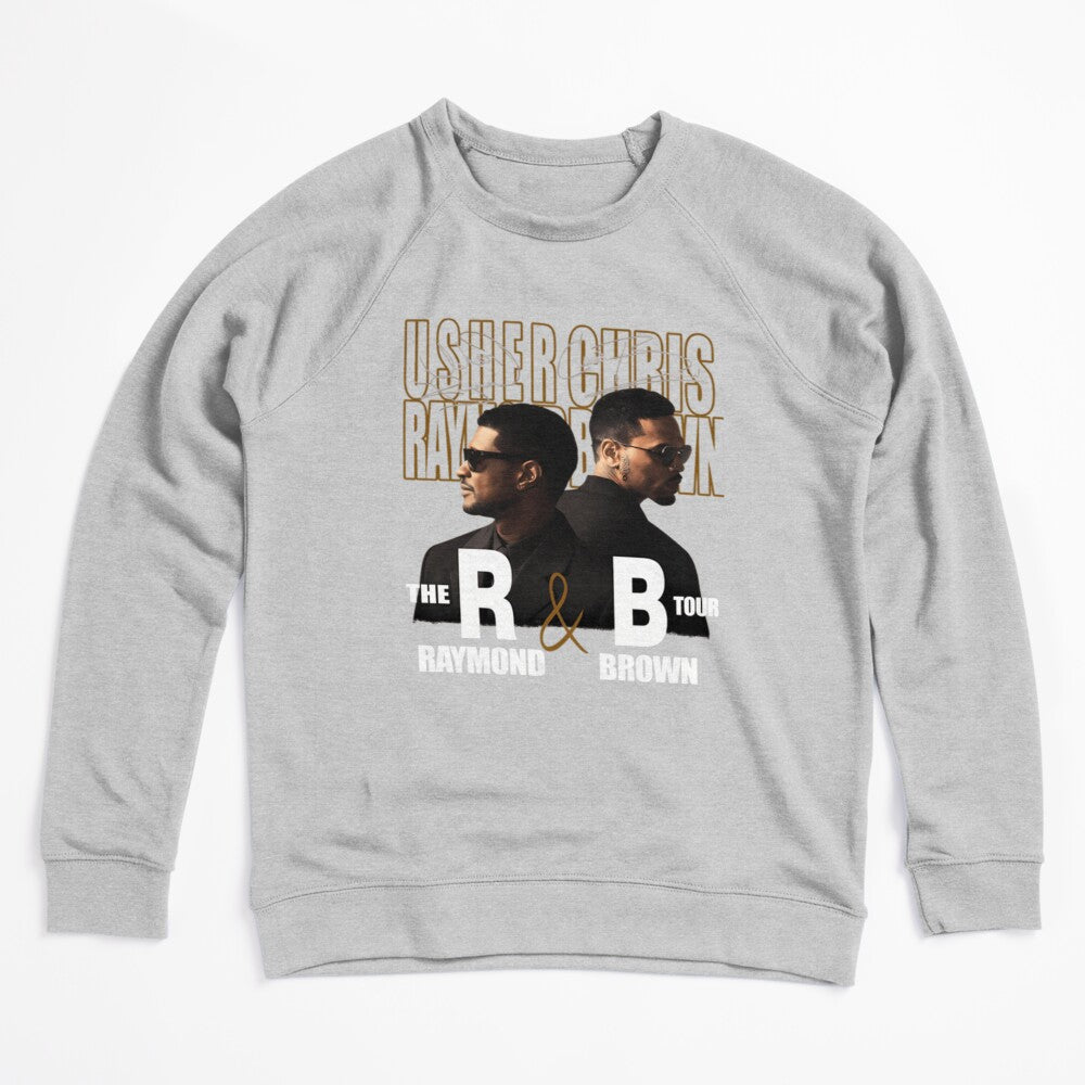 Usher Chris Brown R&B Tour Collage Design Shirt
