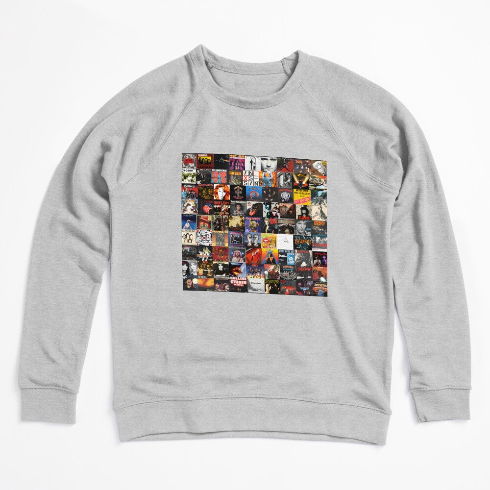 Rock Vinyl Record Collage Art Design For Music Lovers Shirt
