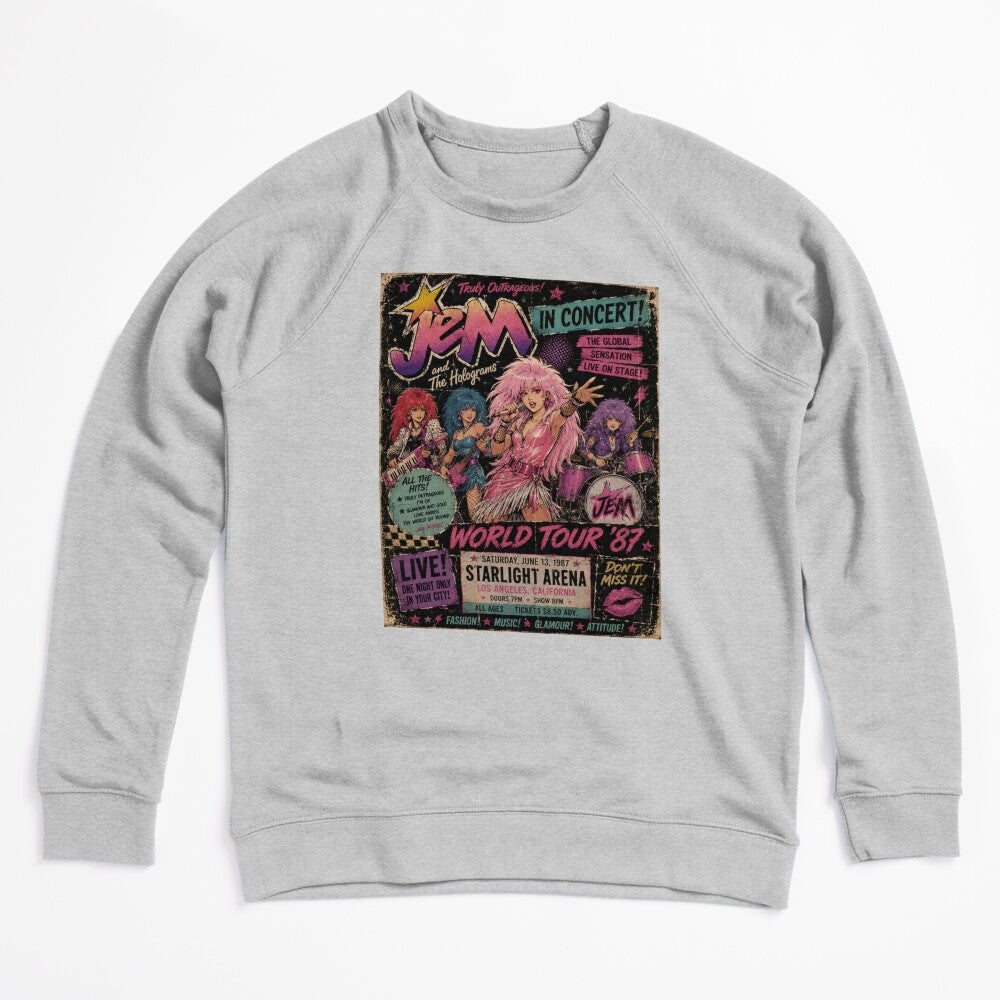 Jem And The Holograms World Tour 87 Retro Concert Fan Art Shirt