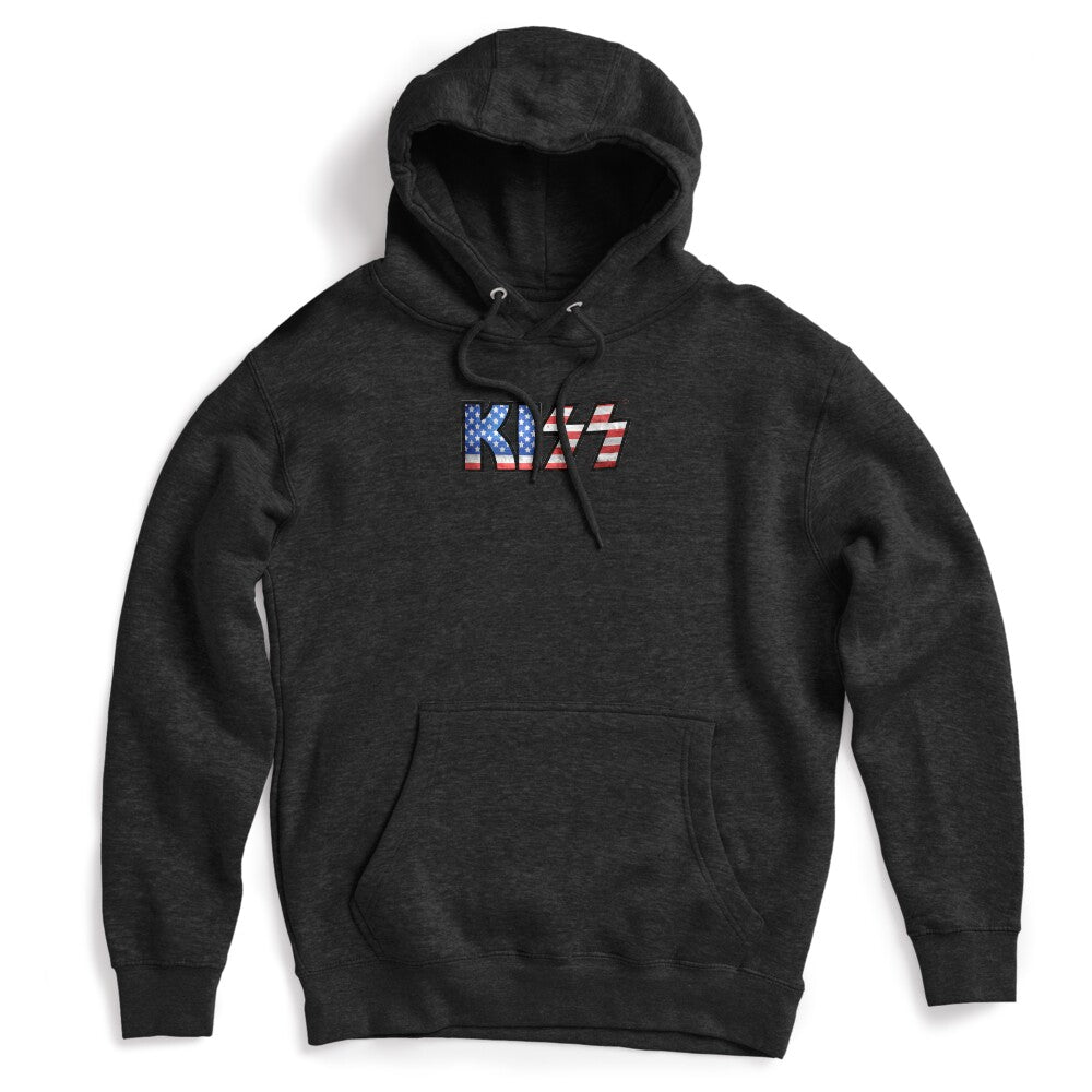 KISS Logo - American Flag Shirt