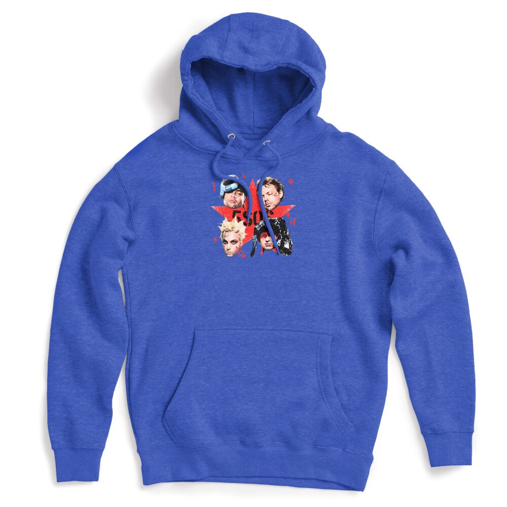 5 Seconds Of Summer Red Star Graphic Shirt