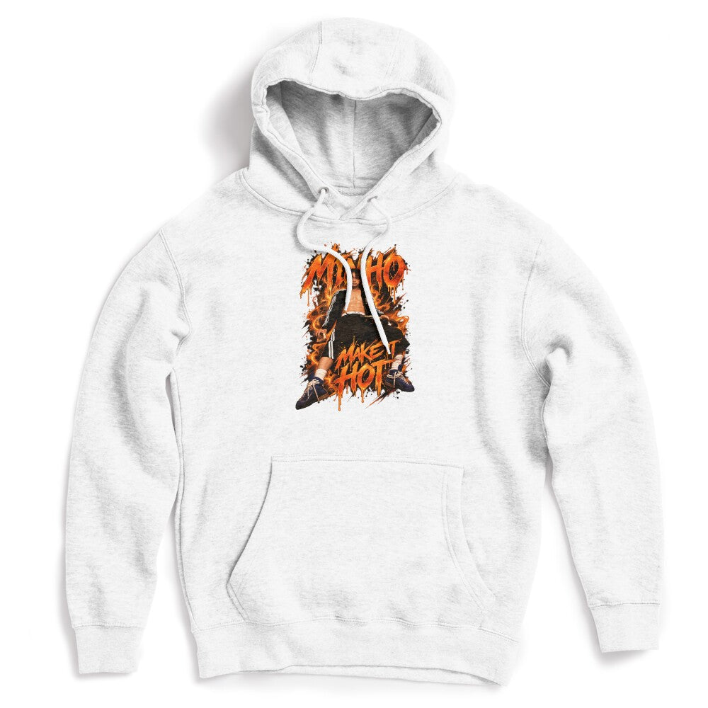 Edgy Y2K Orange Typography Minho Photo Visual Shirt