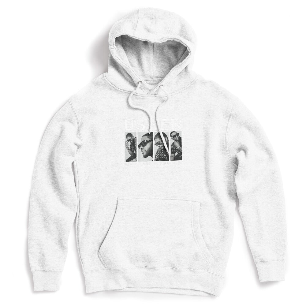 Usher Present Future Monochrome Collage Design Shirt
