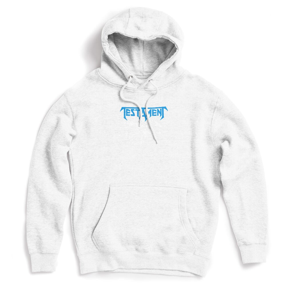 Blue Typography With Silhouette Style Speed Metal Band Shirt