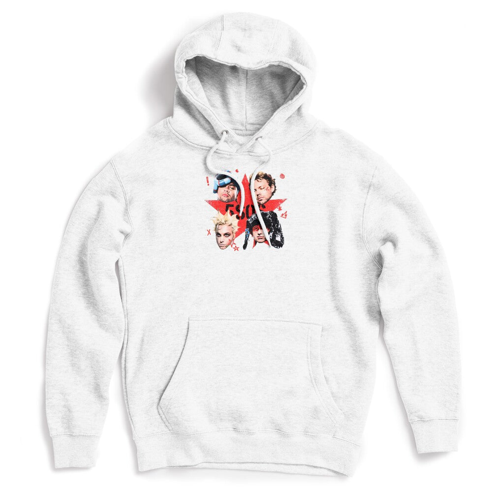 5 Seconds Of Summer Red Star Graphic Shirt