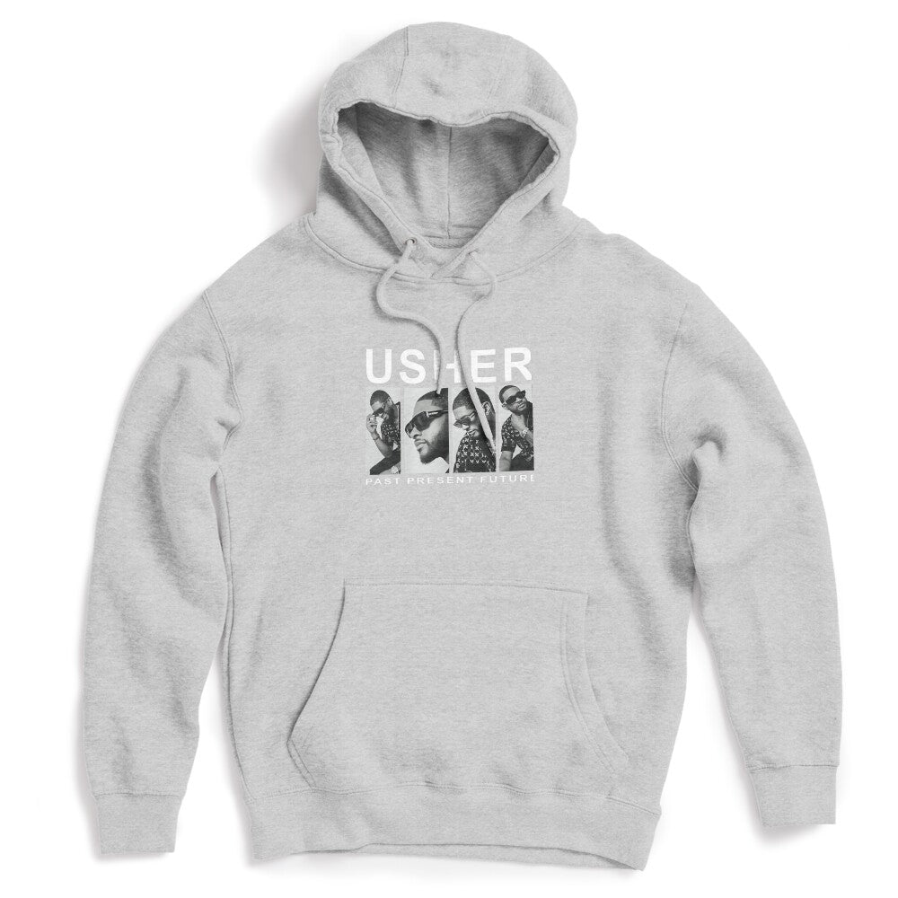 Usher Present Future Monochrome Collage Design Shirt