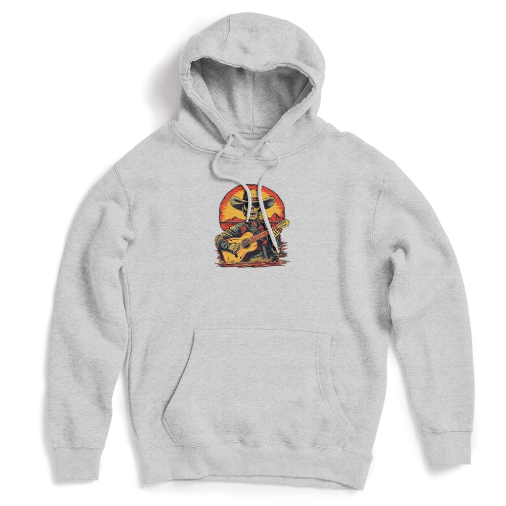 Western Skeleton Cowboy Playing Guitar Shirt
