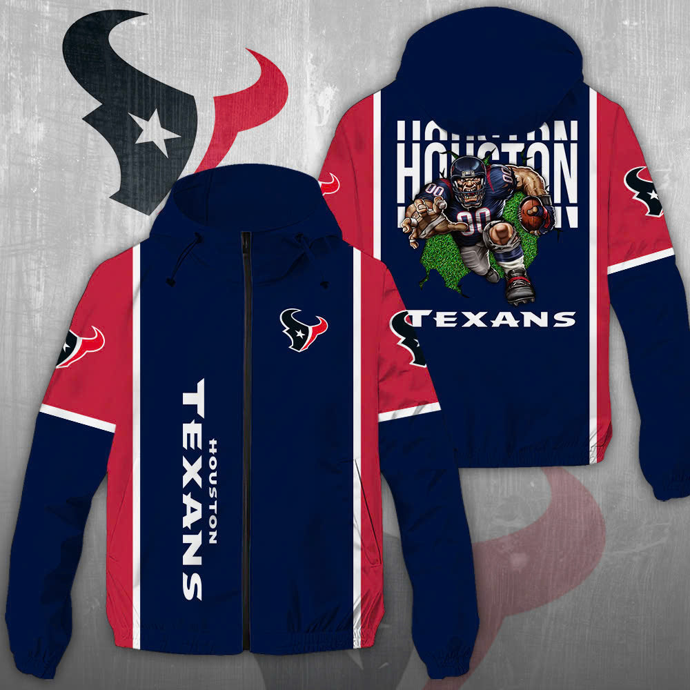 Houston Texans 3D Windbreaker Jacket – NGHIAVT3914